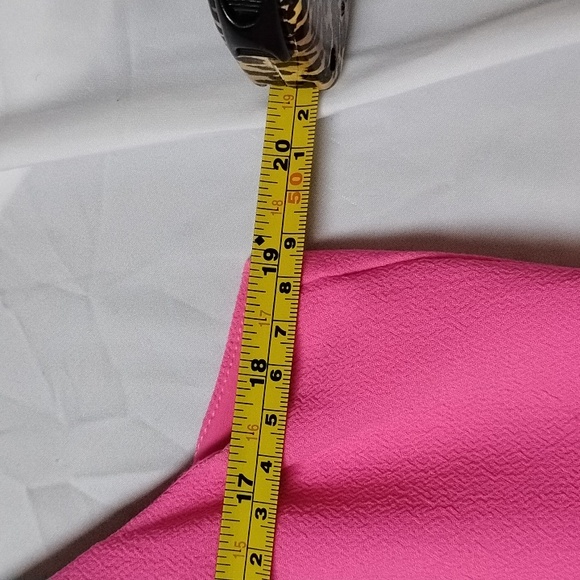 *NWT* Trina Turk Luxe Bright Pink Sleeveless High Neck Statement Midi Dress - Picture 16 of 16